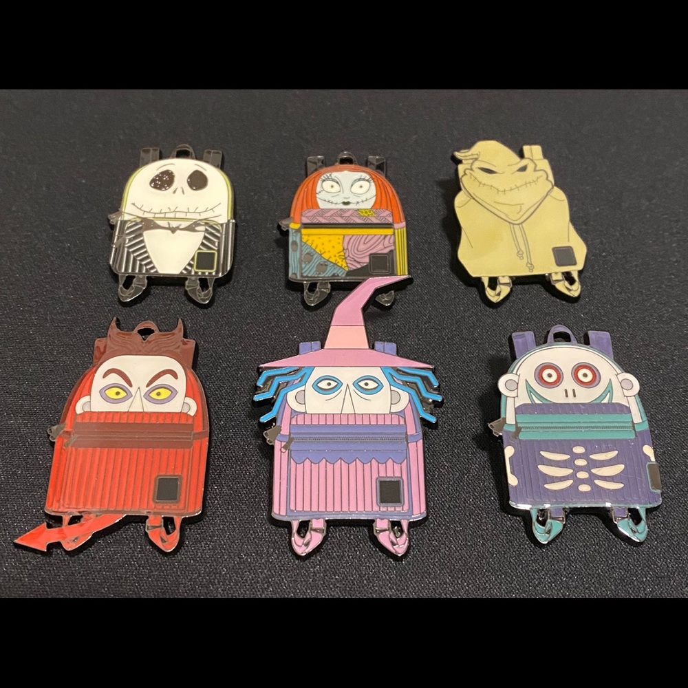 Nightmare Before Christmas Loungefly Pin Full Set